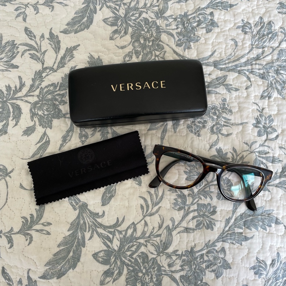 Versace Tortoise Shell Glasses